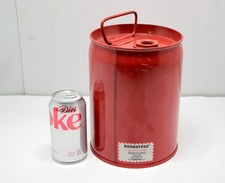 Vntg Small Red Shotgun Powder Can EMPTY Metal Hazmatpac 1 Gallon Rust Inhibited Vntg Small Red Shotgun Powder Can EMPTY Metal Hazmatpac 1 Gallon Rust Inhibited - Image 1