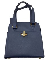 CELINE Handbag Leather NVY MC96 From Japan