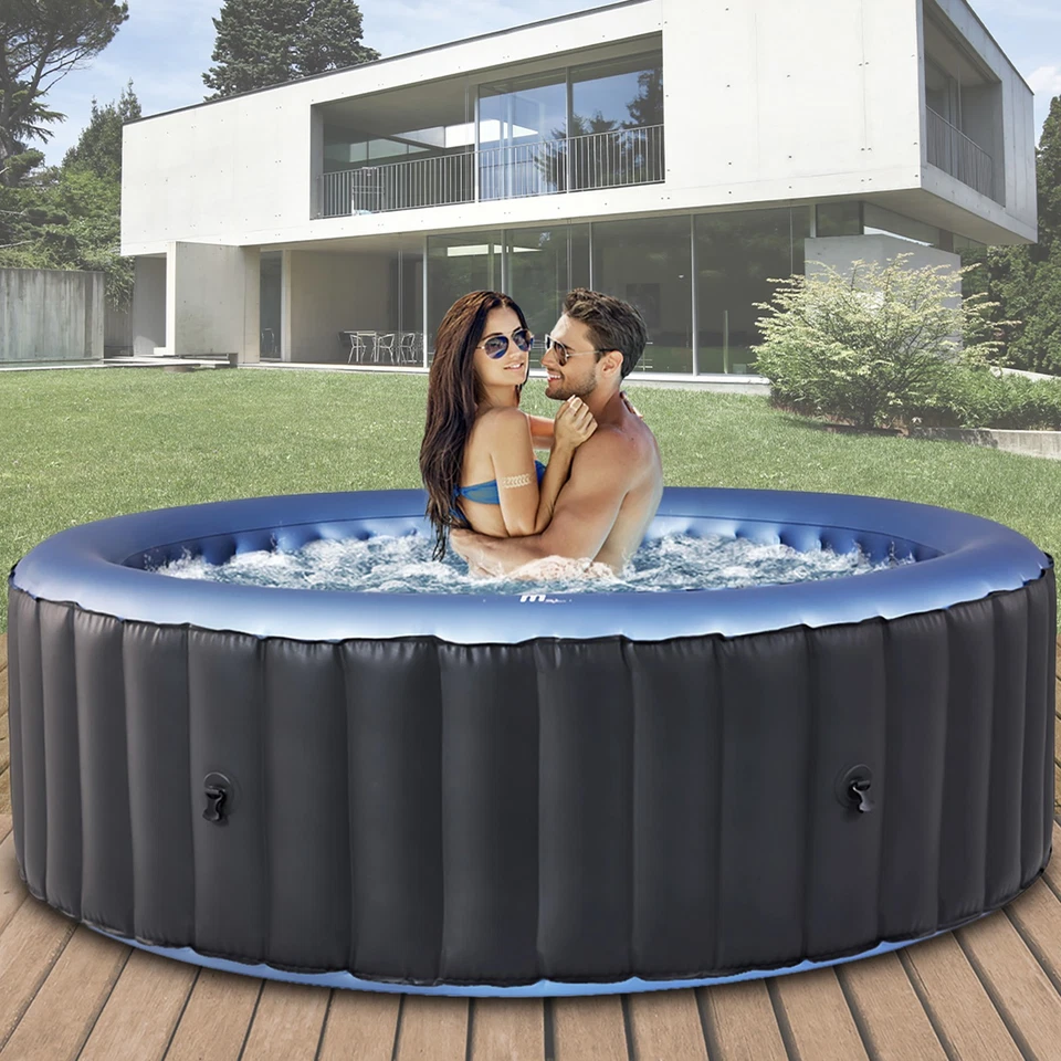 Whirlpool aufblasbar Mspa Bergen 6 Personen Outdoor Wellness Spa Pool Ø204x70 cm - Bild 1 von 1