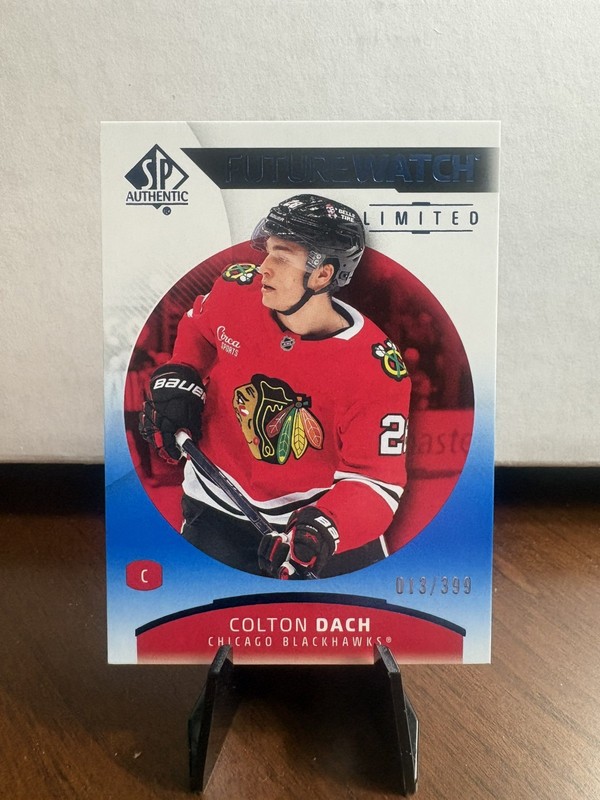 Colton Dach 2025-26 Upper Deck SP Authentic Future Watch #102 Limited Blue /399