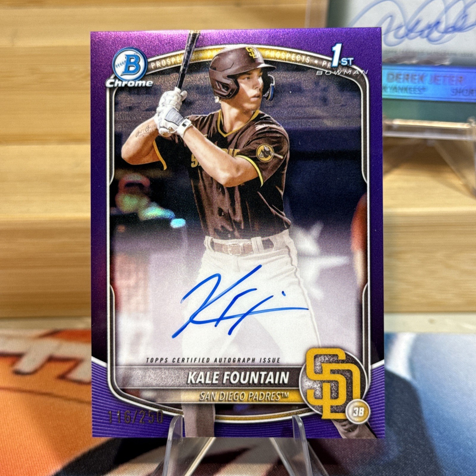 2025 Bowman Chrome Kale Fountain /250 True Purple Refractor Auto 1st. #CPA-KFO