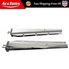 Stainless 30" Steel Straight Mud Flap Hanger 1 1/8 Bolt For Semi Truck Tapered
