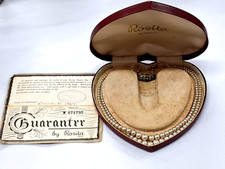 Vintage Rosita Simulated Pearl Necklace / Double Row. Original Box & Papers 1967
