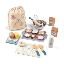 Wooden Play Food Sets for Kids, Pretend Play Kitchen Accessories wi... Fast Ship