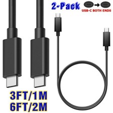 2x USB-C to USB-C Charger Cable Fast Charging Cord For iPad Air 5 4 iPad Mini 6