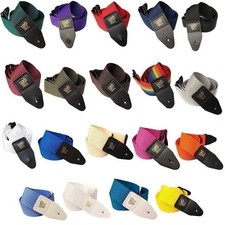 Ernie Ball Polypro Guitar Strap Leather Tab Acoustic Electric Black Red and More