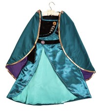 DISNEY STORE, SIZE 3, FROZEN 2 ANNA CORONATION DRESS/CAPE HALLOWEEN COSTUME NWT