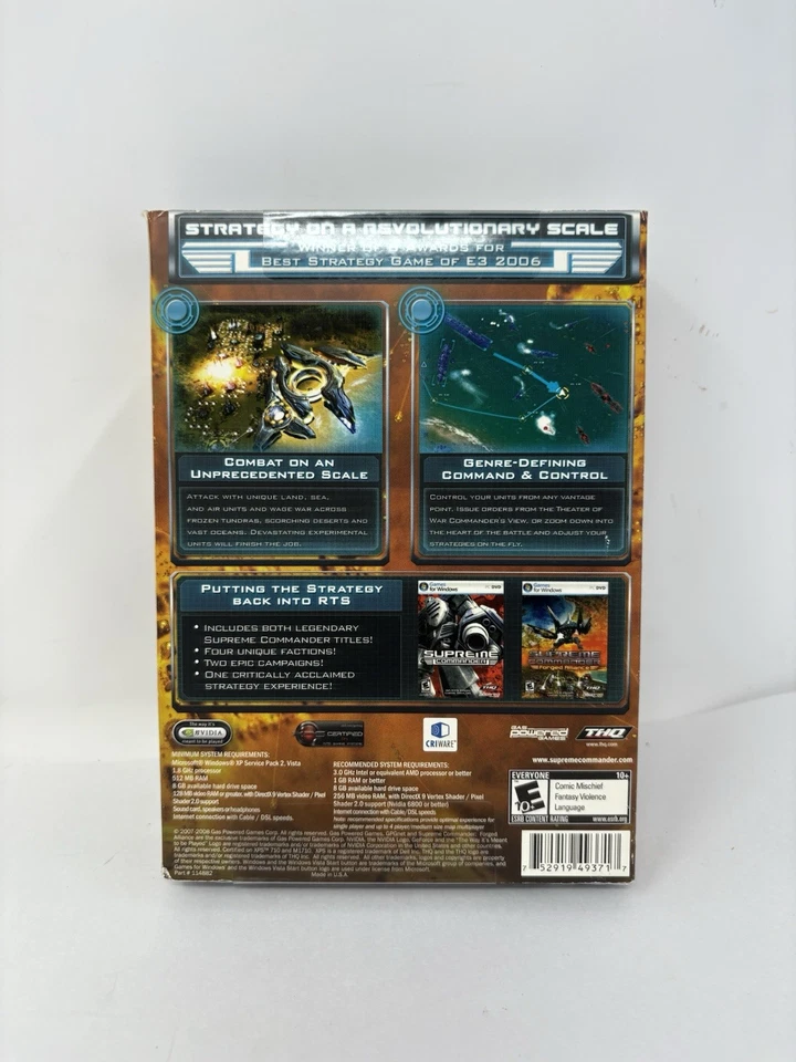 Supreme Commander & Forged Alliance: Gold Edition (PC, 2008) - Image 2 of 4