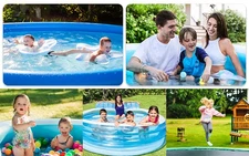 21Ft Black Round Pool Cover Heavy Duty Winter Pool Cover Cold and UV Resistant