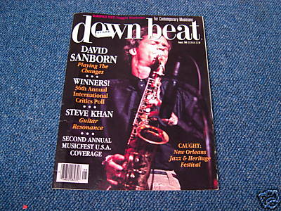 DOWN BEAT AUGUST 1988 DAVID SANBORN 