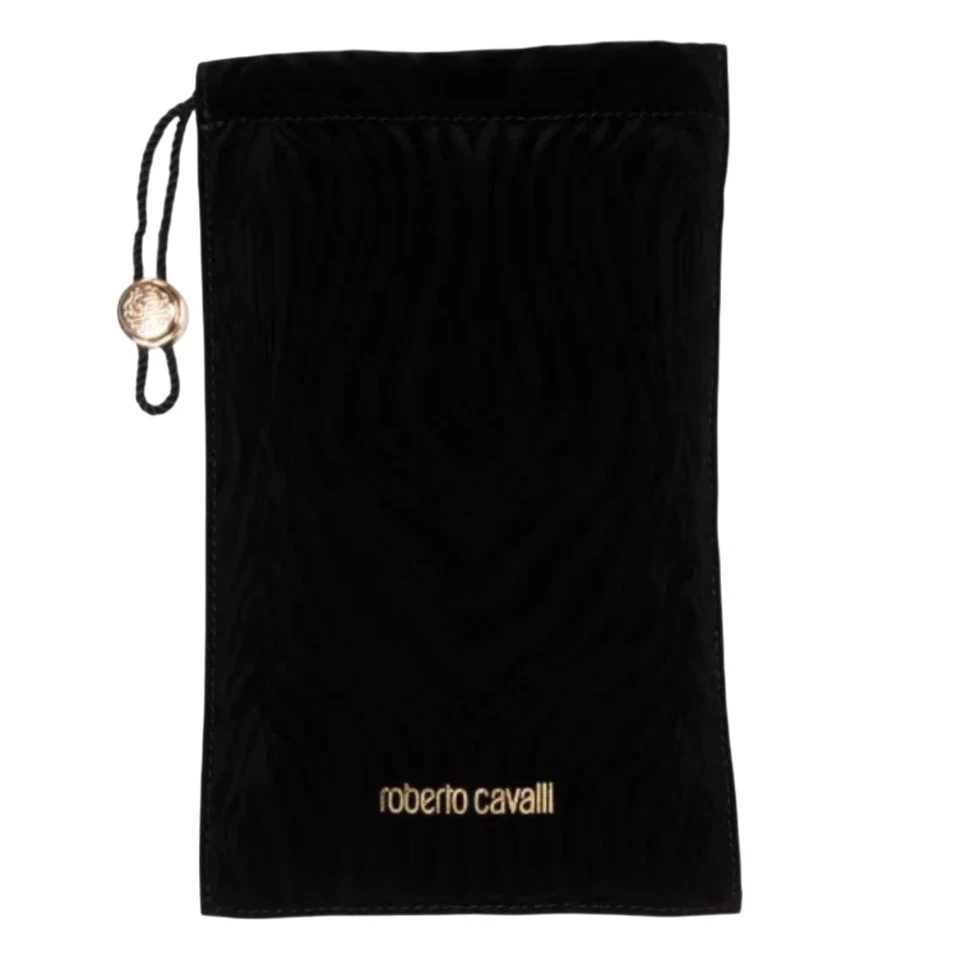 全新!! ROBERTO CAVALLI SRC008 0300 玫瑰金/黑色飞行员全框太阳镜 — 第 4/4 张图片