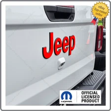 2020 - 2025 Jeep Gladiator JT Tailgate Flat Overlay decals stickers Red SJ8Z2