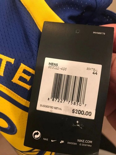 Maglietta Nike da uomo Golden State Warriors KD Kevin Durant 863022-496 taglia S M L XL - Foto 11 di 15