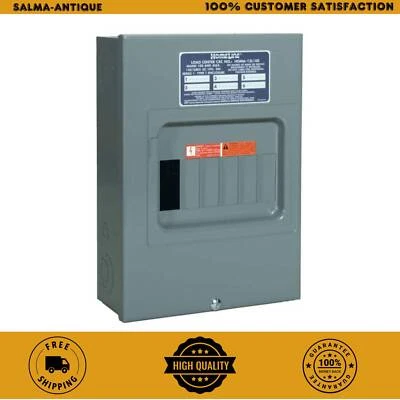 100 Amp Indoor Main Lug Load Center 6 Space 12 Circuit Electrical Sub-Panel Box