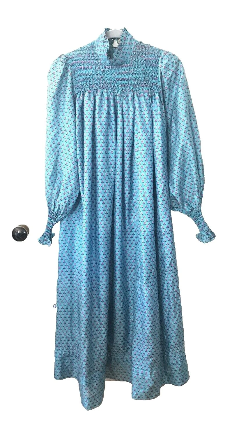 Hippy Tamaño Regular 100% Seda 1970s Vintage vestidos para mujeres