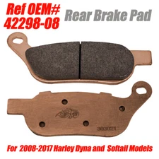 Sintered Metal Rear Brake Pads For Harley 08-17 Dyna FLD FXDB FXDF FXDFSE FXDLS