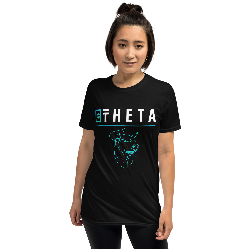 Theta Network Bull Head Short-Sleeve Unisex, Theta Crypto, Theta Logo,  Theta Tee