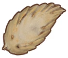 Vintage Frankoma Pottery Leaf Dish 226 Tray/ Bowl Brown