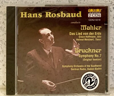 HANS ROSBAUD   MAHLER Das Lied von der Erde GRACE HOFFMANN  BRUCKNER Symphony 7