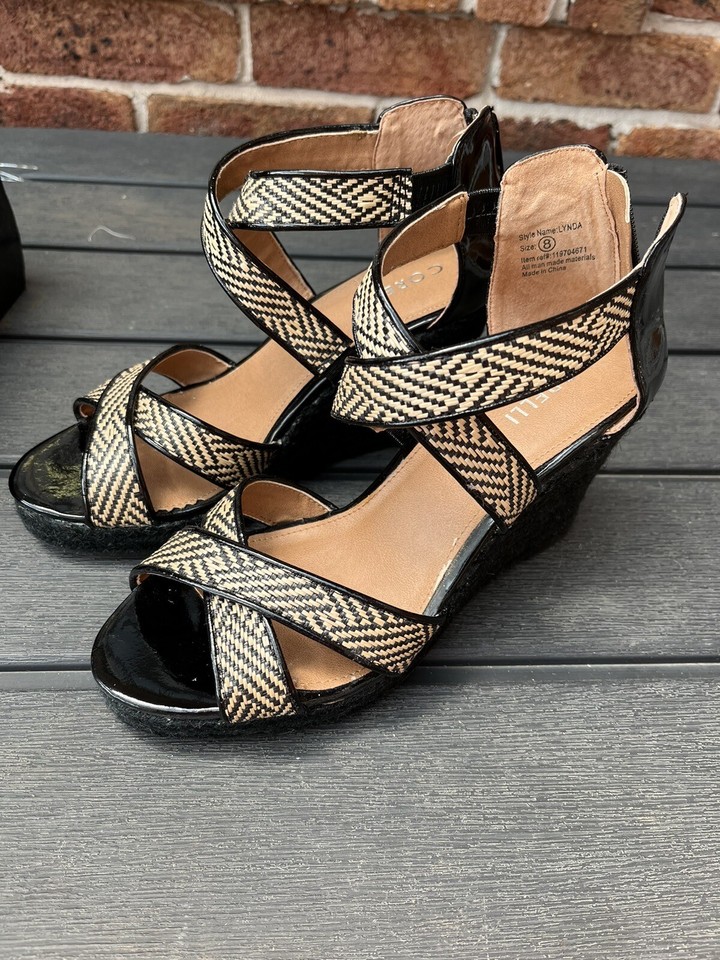 ladies wedge sandals Size 8