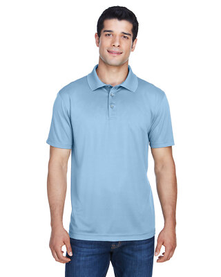 Harriton M315 Men's 100% Polyester Jersey Polytech Short Sleeve Polo Shirt