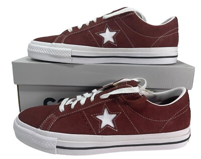 Converse One Star Pro Ox Low Top White Suede PUEBLO BROWN A07893C