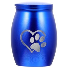 Stainless Steel Pet Ash Container Dog Ashes Storage Casket   New
