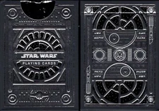 Star Wars Dark Side Black Playing Cards Poker Size Deck USPCC Custom New Sealed