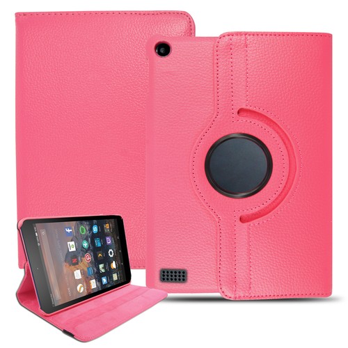 Case For Amazon Kindle Fire HD 7 8 10 Leather 360 Degree Rotating Stand Cover - Picture 7 of 15