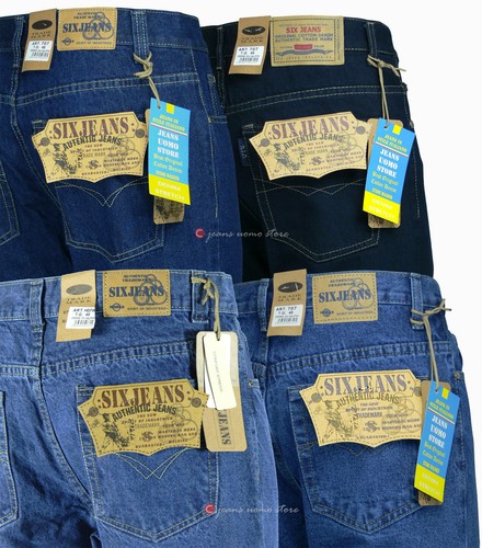 Jeans uomo pantaloni cotone denim robusto pesante da lavoro TAGLIE FORTI 44  a 64 | eBay