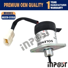 12v Stop Solenoid Valve 6A320-31153 6A320-31152 6A320-31150 For Kubota Tractor