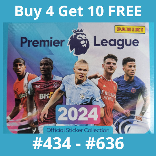 2024 Panini Premier League Stickers #434-636 – Complete Your Football Collection  