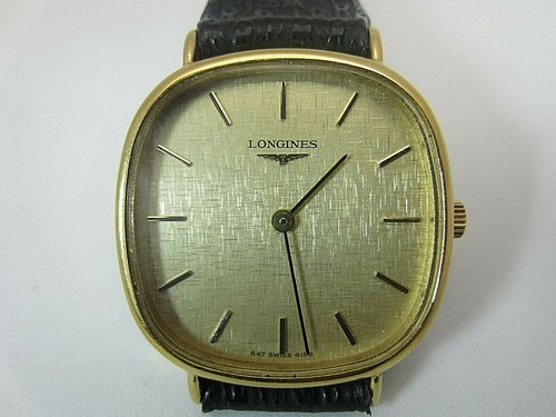 Vintage Mens Longines Watch Gold Filled 