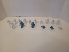 Vtg 1960's Plastic Astronaut Men Figures, Original TIM-MEE Blue White Lot