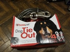 PDQ Silver Tie-Out Vinyl Coated Cable Dog Tie Out X-Large