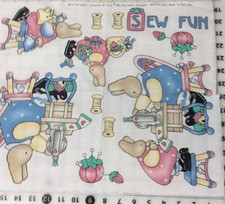 Daisy Kingdom "Sew Fun" 6252 No Sew Fabric Panel Appliques
