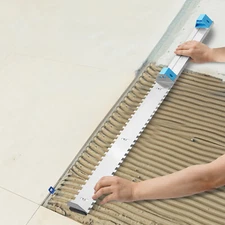 24 in Wall Tile Leveling Tool Square Notch Tiling Masonry Hand Trowel 2/5"x2/5"