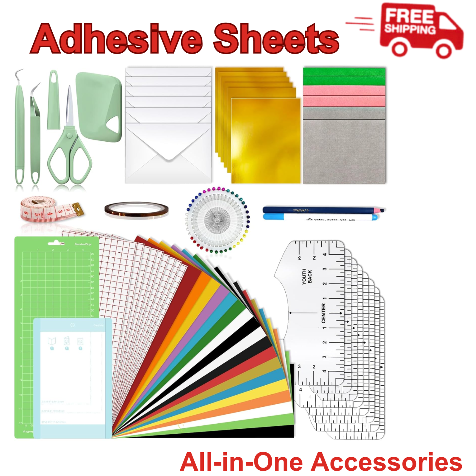 Accessories Bundle for Cricut Joy-Accessories and Supplies Include Card Kit,Viny