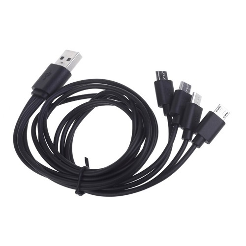 4 in USB Charging Cable USB to Micro USB Simultaneously for Multiple - Picture 6 of 8