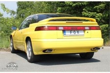 FOX Duplex Komplettanlage ab Kat für Subaru SVX 3.3l 92-97 je 1x130x50mm flach