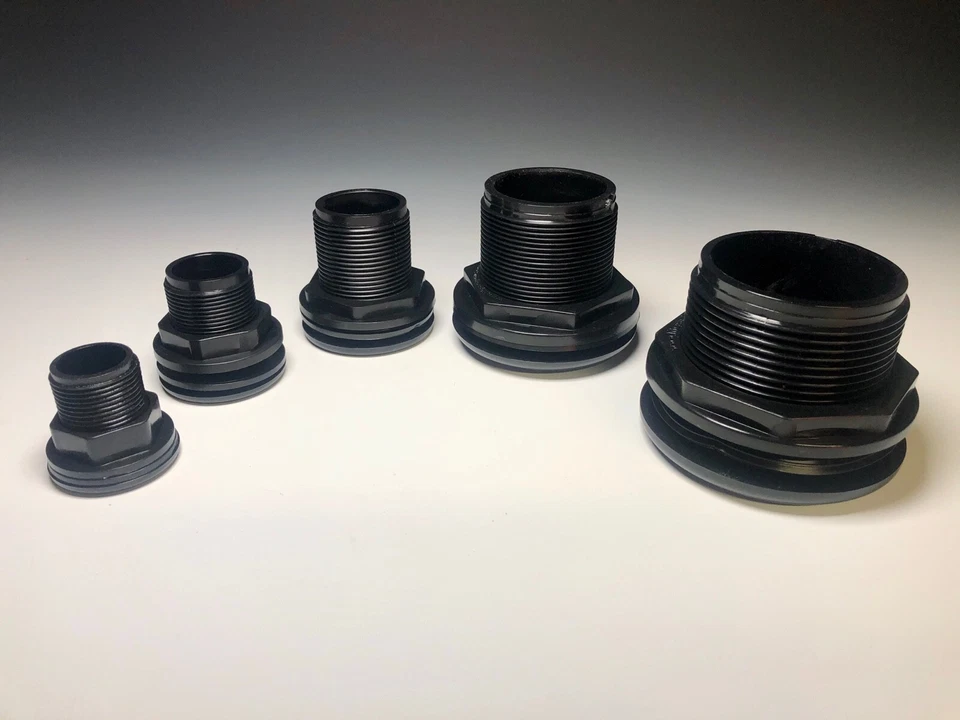 Lifegard Aquatics Bulkhead Choose from Standard(SxF), Slip(SxS) or Threaded(FxF)