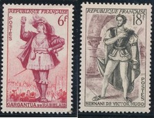 TIMBRE FRANCE 943/944** Théatre Français 1953