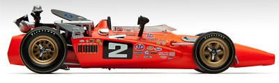 Race Car Formula 1 18 Indy Racing 24 Custom Built Metal Model 12 Carousel Orange