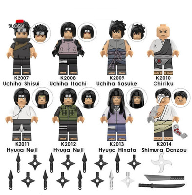8 pcs minifigures naruto uchiha shisui 