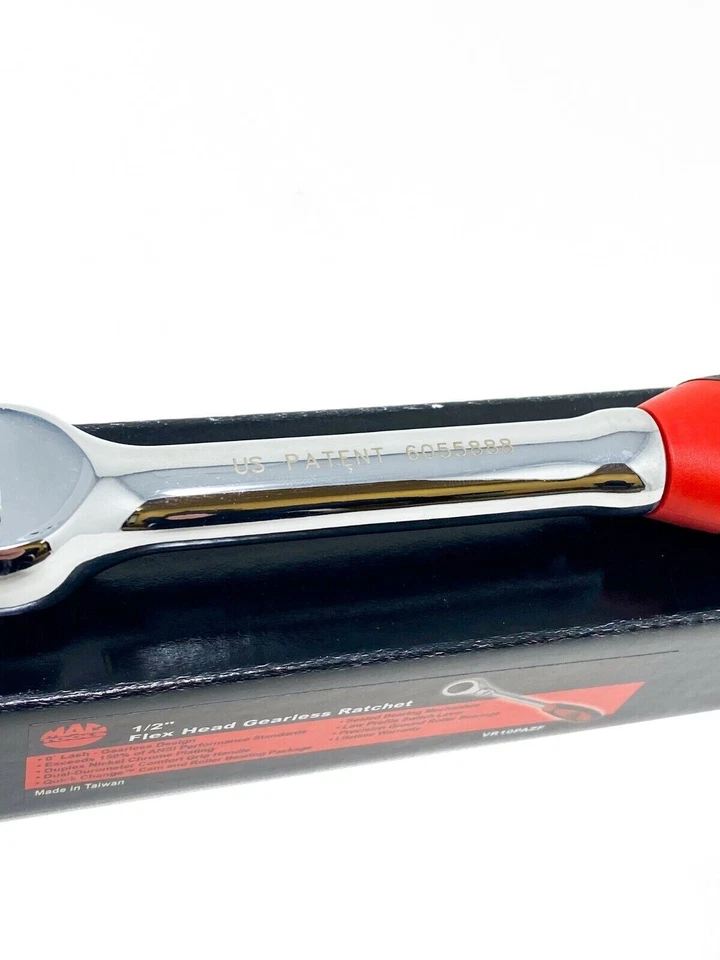Mac Tools Gearless Ratchet 1/2" unidad VR10PAZF nuevo descatalogado Flex Foto 3 de 4