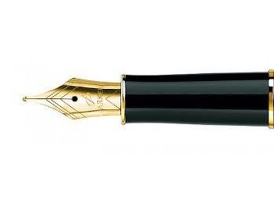 Parker Sonnet  Fountain Pen Nib  23k Gold Plated  Broad Pt & Feed New 