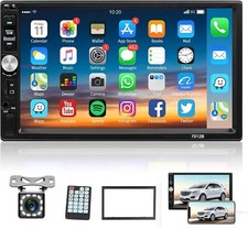 AUTORADIO UNIVERSALE 7 POLLICI 2 DIN CON RETROCAMERA PARCHEGGIO STEREO BLUETOOTH