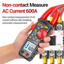 600V 600A 4000counts Multimeter Clamp Meter AC/DC Voltage Current Non-Contact