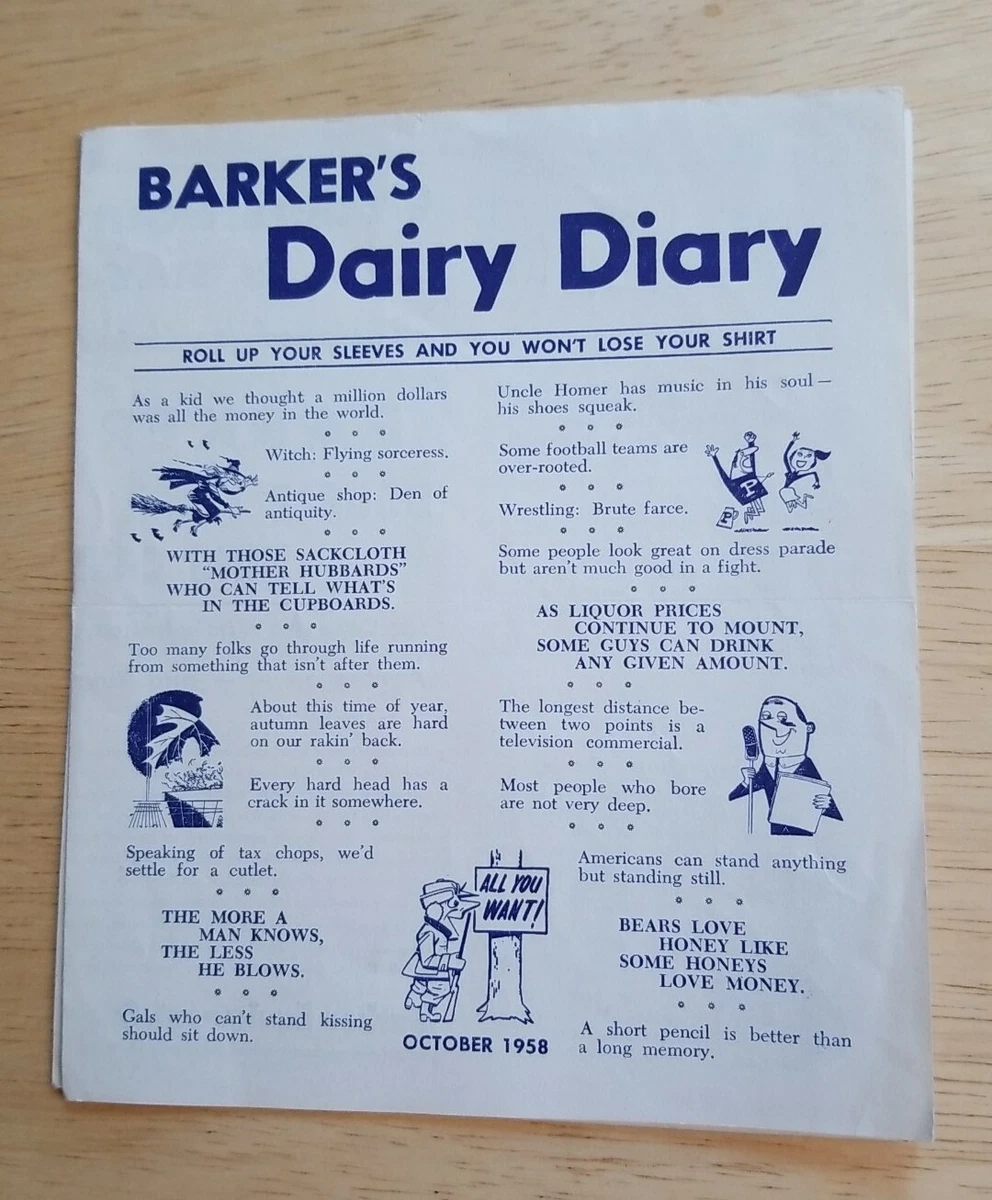 Daily dairy diary
