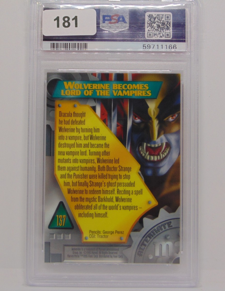 1995 MARVEL METAL Series 1 - Wolverine - PSA 9 Mint Card #137 | eBay